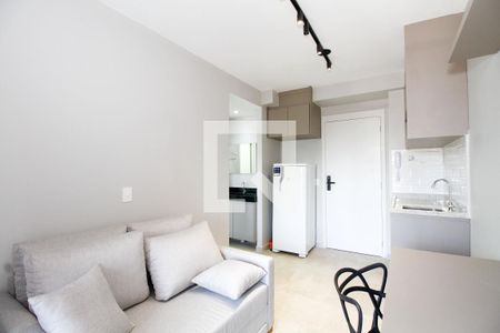 Sala e Cozinha de kitnet/studio para alugar com 1 quarto, 28m² em Pinheiros, São Paulo