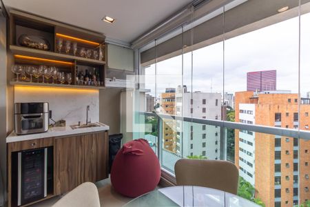 Vista/Varanda de kitnet/studio à venda com 1 quarto, 37m² em Vila Madalena, São Paulo