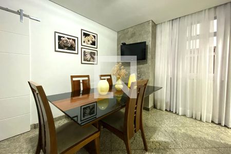 Sala de Jantar de apartamento à venda com 4 quartos, 153m² em Grajaú, Belo Horizonte