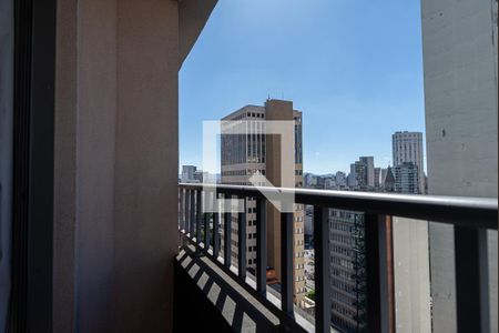 Varanda do Quarto de kitnet/studio para alugar com 1 quarto, 25m² em Consolação, São Paulo