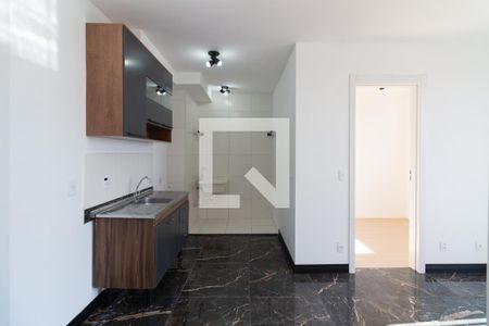 Sala - Cozinha de apartamento para alugar com 2 quartos, 32m² em Jardim Peri Peri, São Paulo