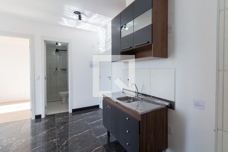 Sala - Cozinha de apartamento para alugar com 2 quartos, 32m² em Jardim Peri Peri, São Paulo
