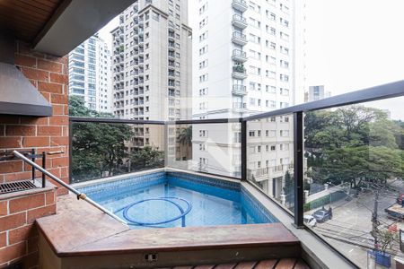 Varanda da Sala de apartamento para alugar com 2 quartos, 165m² em Itaim Bibi, São Paulo