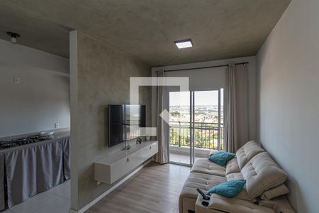 Sala de Estar/Jantar  de apartamento à venda com 2 quartos, 52m² em Chácara Bela Vista, Sumaré