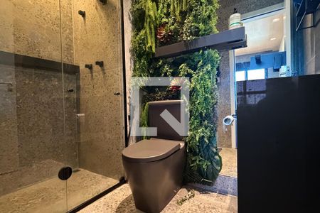 Banheiro da Suíte de apartamento para alugar com 1 quarto, 54m² em Boqueirão, Santos