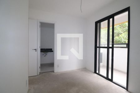 Quarto 1 suíte de apartamento à venda com 2 quartos, 49m² em Jardim, Santo André