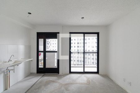 Sala e Cozinha de apartamento à venda com 2 quartos, 42m² em Cidade Antônio Estêvão de Carvalho, São Paulo
