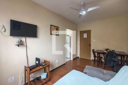 Sala de apartamento para alugar com 1 quarto, 42m² em Vila Assuncao, Praia Grande