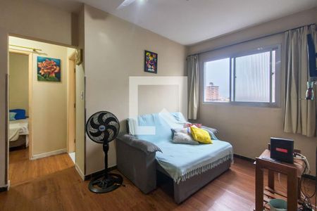 Sala de apartamento para alugar com 1 quarto, 42m² em Vila Assuncao, Praia Grande