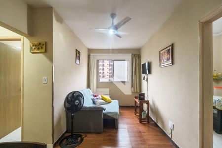 Sala de apartamento para alugar com 1 quarto, 42m² em Vila Assuncao, Praia Grande