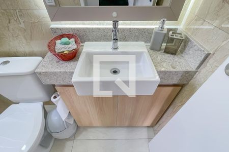 Banheiro da Suíte de casa de condomínio à venda com 2 quartos, 54m² em Novo Osasco, Osasco