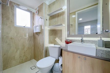 Banheiro da Suíte de casa de condomínio à venda com 2 quartos, 54m² em Novo Osasco, Osasco
