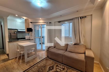 Sala  de apartamento à venda com 2 quartos, 63m² em Vila Homero Thon, Santo André