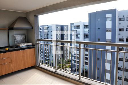 Detalhe - Varanda da Sala e Sala de Jantar de apartamento para alugar com 3 quartos, 106m² em City América, São Paulo