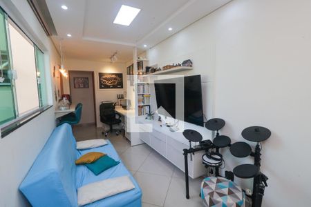 Sala de apartamento à venda com 3 quartos, 90m² em Vila Curuçá, Santo André