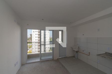 Sala/Cozinha e Area de Serviço de apartamento à venda com 2 quartos, 46m² em Vila Yolanda Costa E Silva, Sumaré