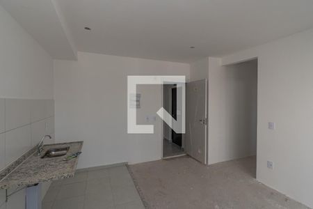 Sala/Cozinha e Area de Serviço de apartamento à venda com 2 quartos, 46m² em Vila Yolanda Costa E Silva, Sumaré