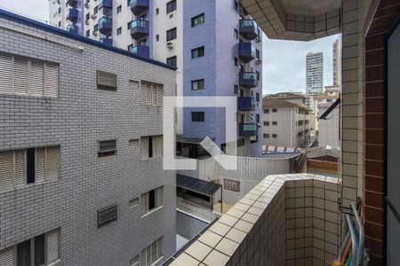 Sacada de apartamento para alugar com 1 quarto, 50m² em Canto do Forte, Praia Grande
