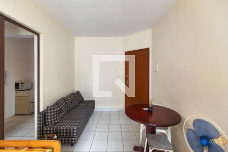 Sala de apartamento para alugar com 1 quarto, 50m² em Canto do Forte, Praia Grande