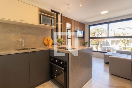 Sala/Cozinha de kitnet/studio à venda com 1 quarto, 27m² em Guabirotuba, Curitiba