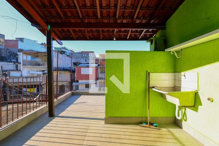 Terraço do Quarto 1 de casa para alugar com 2 quartos, 80m² em Jardim Record, Taboão da Serra