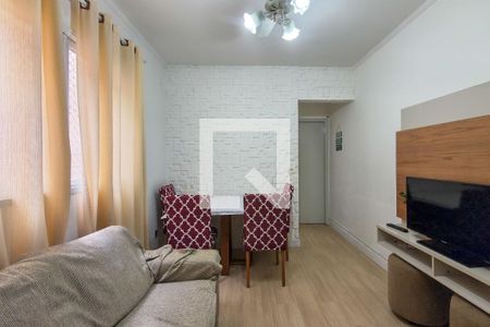 Sala de apartamento para alugar com 1 quarto, 48m² em Guilhermina, Praia Grande