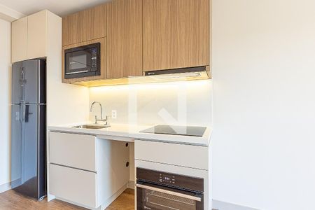 Sala/Cozinha de apartamento para alugar com 1 quarto, 42m² em Indianópolis, São Paulo