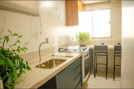 Cozinha de apartamento para alugar com 1 quarto, 58m² em Setor Central, Goiânia