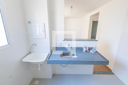 Cozinha de apartamento à venda com 2 quartos, 45m² em Paquetá, Belo Horizonte
