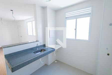 Cozinha de apartamento à venda com 2 quartos, 45m² em Paquetá, Belo Horizonte