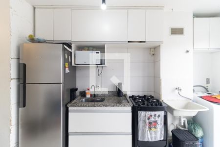 Cozinha  de apartamento à venda com 2 quartos, 36m² em Sacoma, São Paulo