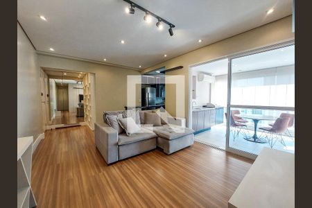 Sala de apartamento para alugar com 1 quarto, 85m² em Cidade Monções, São Paulo