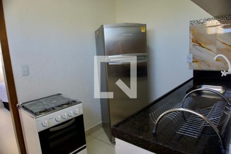 Cozinha de kitnet/studio para alugar com 1 quarto, 30m² em João Pinheiro, Belo Horizonte