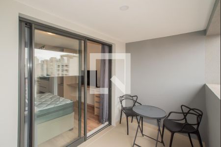 Varanda de kitnet/studio para alugar com 1 quarto, 29m² em Vila Clementino, São Paulo