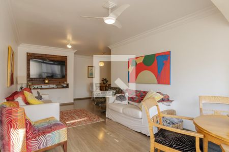 Sala de apartamento para alugar com 3 quartos, 134m² em Indianópolis, São Paulo