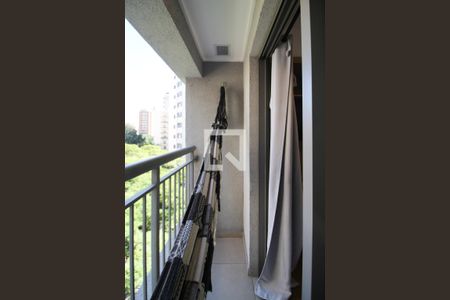 Varanda  de kitnet/studio para alugar com 1 quarto, 23m² em Indianópolis, São Paulo