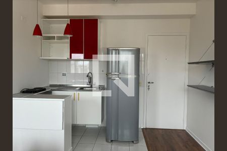 Cozinha de kitnet/studio para alugar com 1 quarto, 27m² em Santa Cecilia, São Paulo