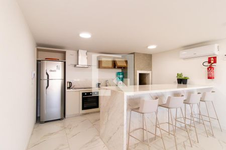 Área comum - Salão de festas de kitnet/studio à venda com 1 quarto, 28m² em Guabirotuba, Curitiba