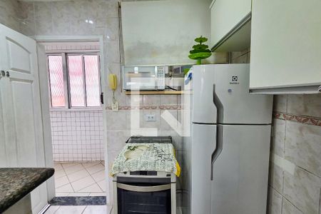 Cozinha de kitnet/studio para alugar com 1 quarto, 50m² em Forte, Praia Grande