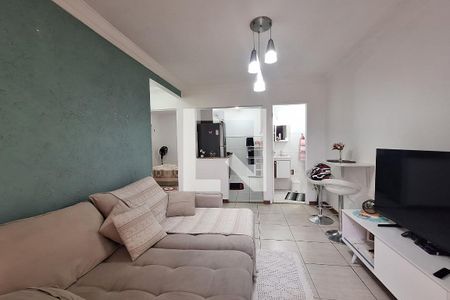 Sala  de apartamento à venda com 2 quartos, 53m² em Parque Sao Vicente, Santo André