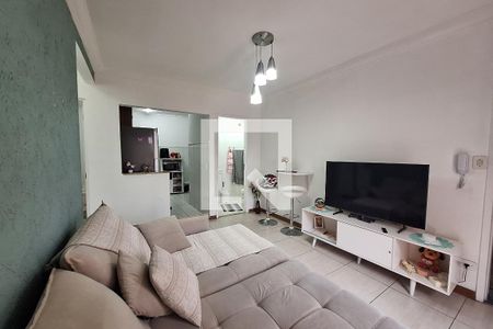 Sala  de apartamento à venda com 2 quartos, 53m² em Parque Sao Vicente, Santo André