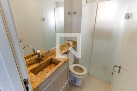 Banheiro Corredor de apartamento à venda com 2 quartos, 70m² em Parque Assuncao, Taboão da Serra