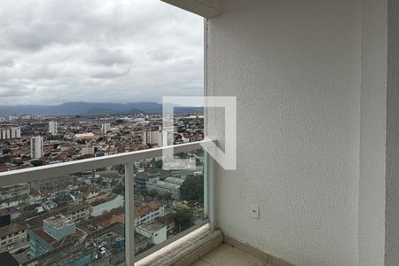 Varanda da Sala de apartamento para alugar com 1 quarto, 47m² em Boqueirão , Santos
