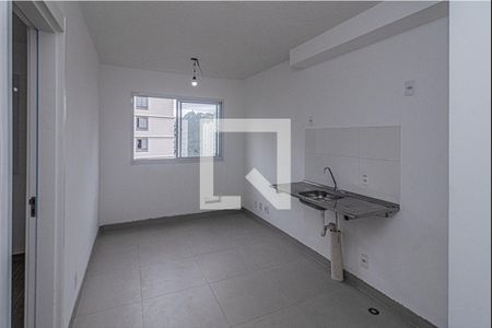 sala e cozinha compartilhadas_2 de apartamento para alugar com 1 quarto, 25m² em Sacoma, São Paulo