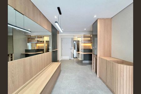 Sala de apartamento para alugar com 2 quartos, 63m² em Indianópolis, São Paulo