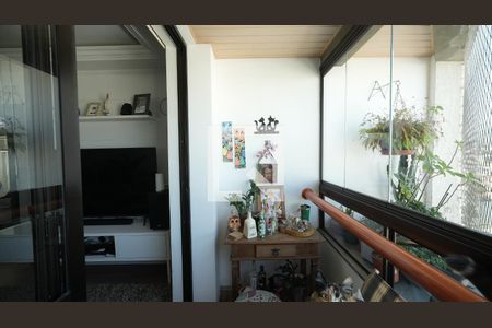 Varanda da Sala de apartamento à venda com 2 quartos, 81m² em Vila Valparaíso, Santo André