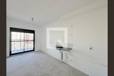Sala/Cozinha  de apartamento à venda com 1 quarto, 33m² em Brooklin, São Paulo