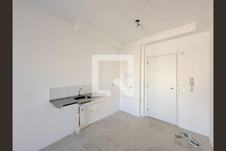 Sala/Cozinha  de apartamento à venda com 1 quarto, 33m² em Brooklin, São Paulo