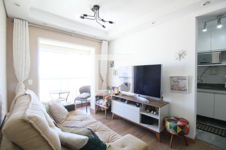 Sala de apartamento para alugar com 2 quartos, 56m² em Jardim Henriqueta, Taboão da Serra