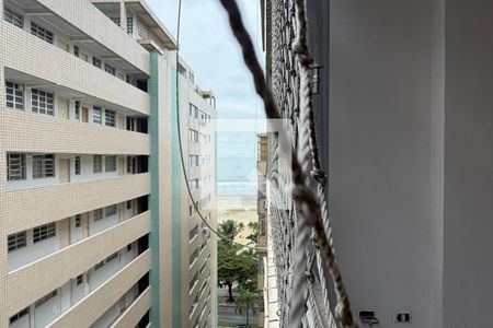 Vista da Sala e Quarto de apartamento para alugar com 1 quarto, 39m² em José Menino, Santos